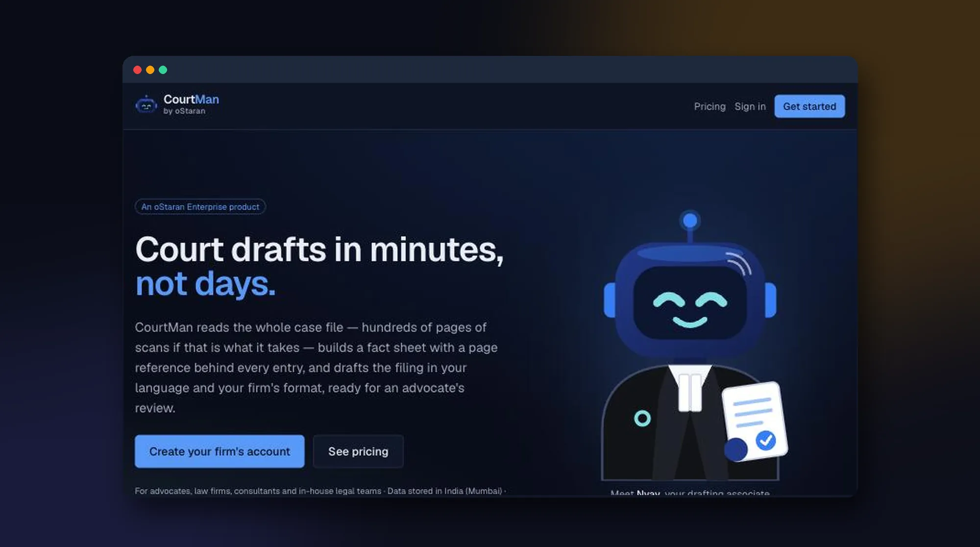 CourtMan AI legal drafting